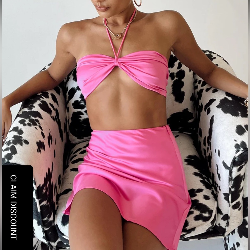 Pink Skirt Set